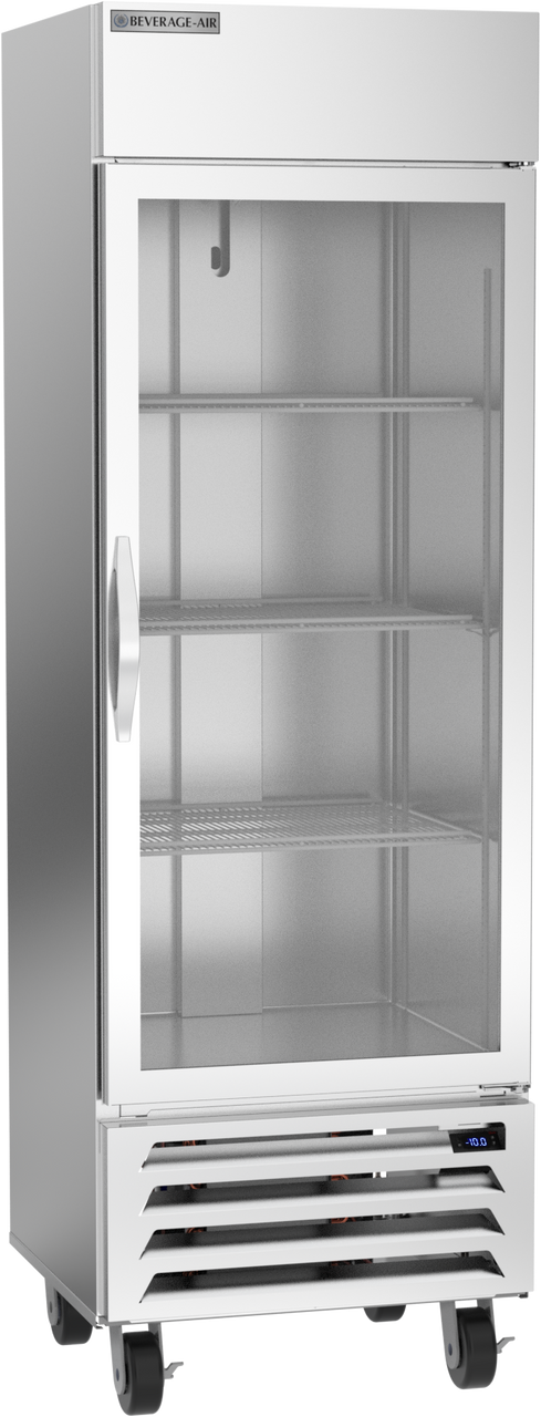 Beverage Air HBF19HC-1-G | 27" Wide 1 Glass Door Bottom Mount Reach-In Freezer Horizon Series