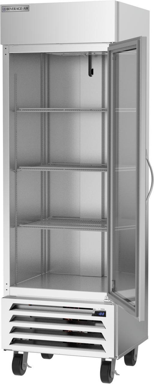 Beverage Air HBF19HC-1-G | 27" Wide 1 Glass Door Bottom Mount Reach-In Freezer Horizon Series