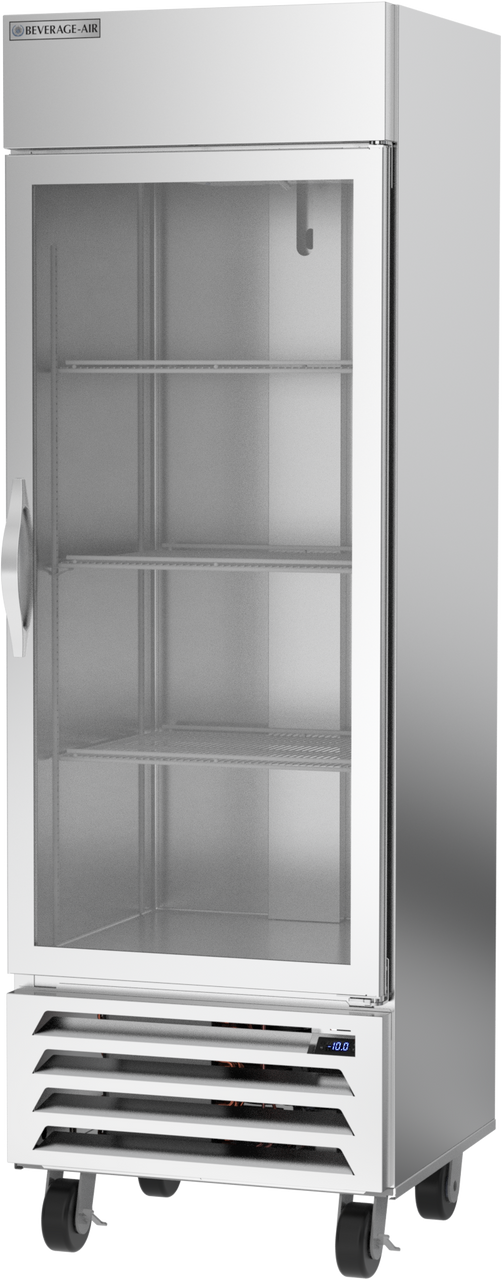 Beverage Air HBF19HC-1-G | 27" Wide 1 Glass Door Bottom Mount Reach-In Freezer Horizon Series