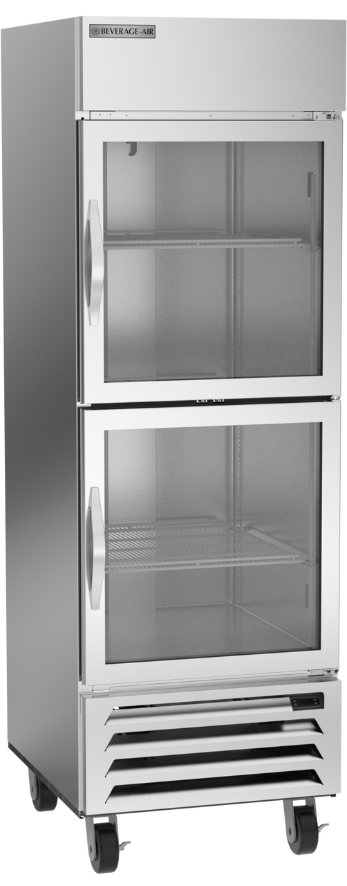 Beverage Air HBF23HC-1-HG | 27" Wide 2 Glass Door Bottom Mount Reach-In Freezer Horizon Series