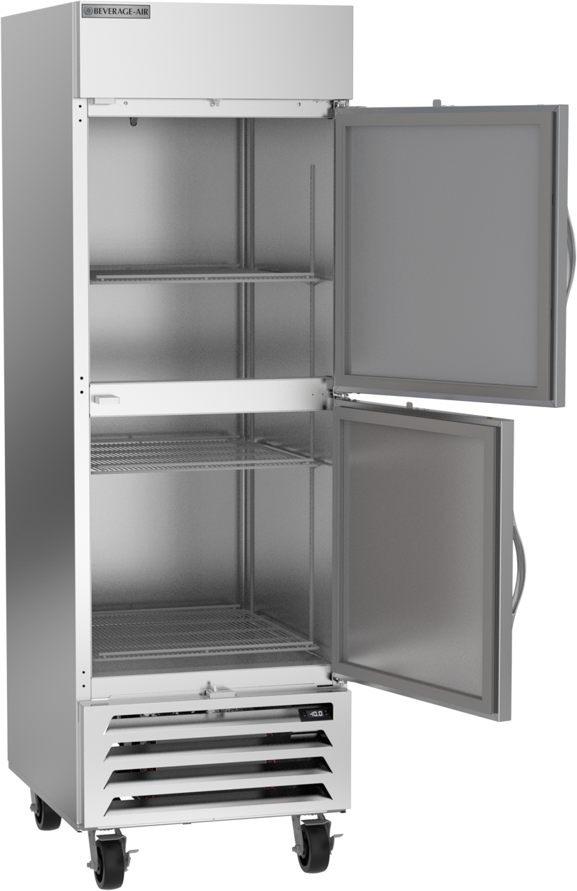 Beverage Air HBF23HC-1-HS | 27" Wide 2 Door Bottom Mount Reach-In Freezer Horizon Series