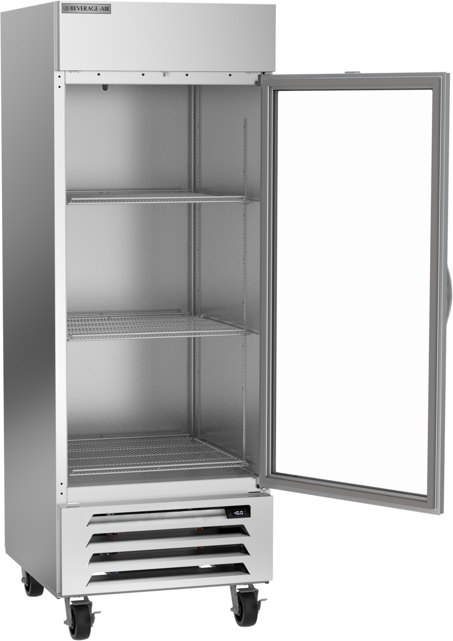 Beverage Air HBF27HC-1-G | 30" Wide 1 Glass Door Bottom Mount Reach-In Freezer Horizon Series