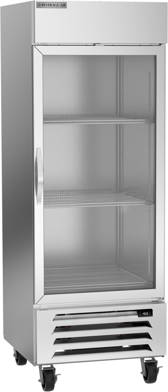 Beverage Air HBF27HC-1-G | 30" Wide 1 Glass Door Bottom Mount Reach-In Freezer Horizon Series