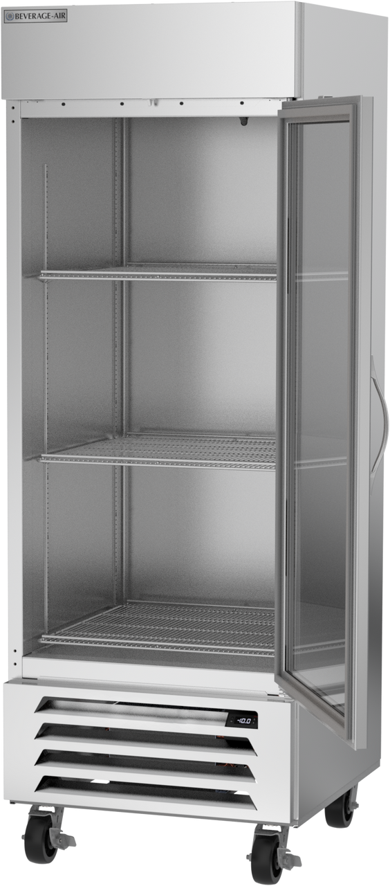 Beverage Air HBF27HC-1-G | 30" Wide 1 Glass Door Bottom Mount Reach-In Freezer Horizon Series