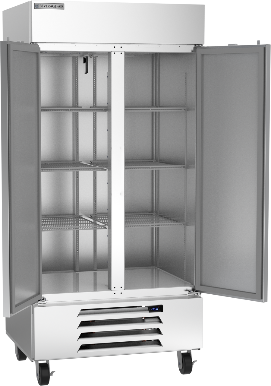 Beverage Air HBF35HC-1 | 40" Wide 2 Door Bottom Mount Reach-In Freezer Horizon Series