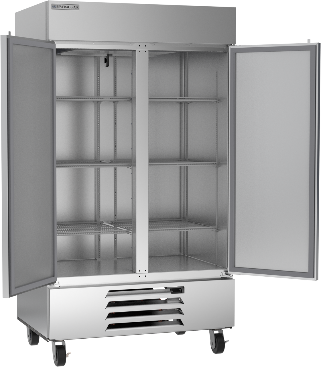 Beverage Air HBF44HC-1 | 47" Wide 2 Door Bottom Mount Reach-In Freezer Horizon Series