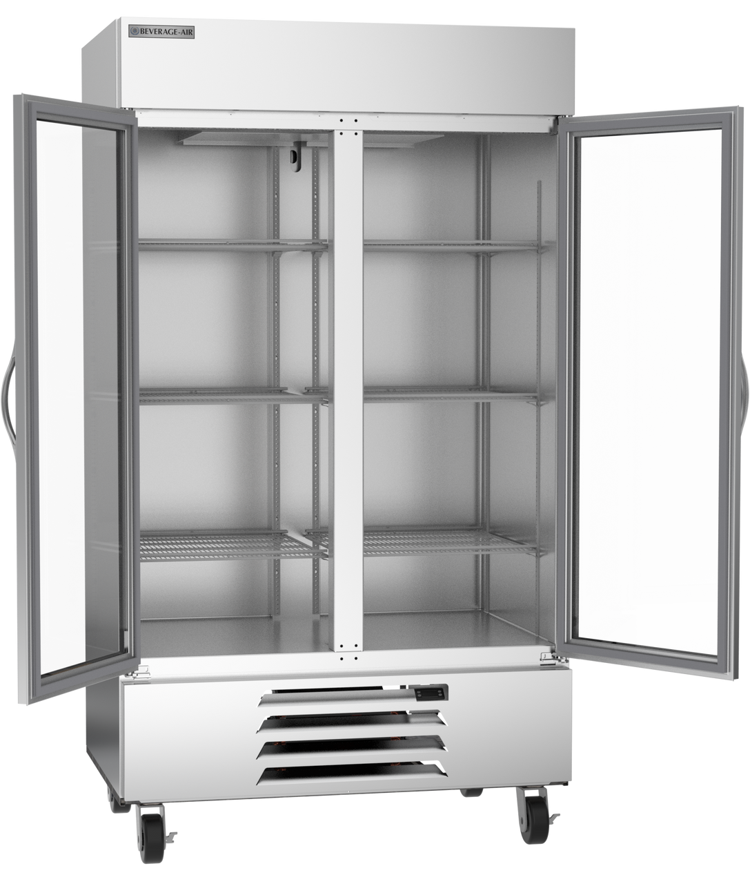 Beverage Air HBF44HC-1-G | 47" Wide 2 Glass Door Bottom Mount Reach-In Freezer Horizon Series