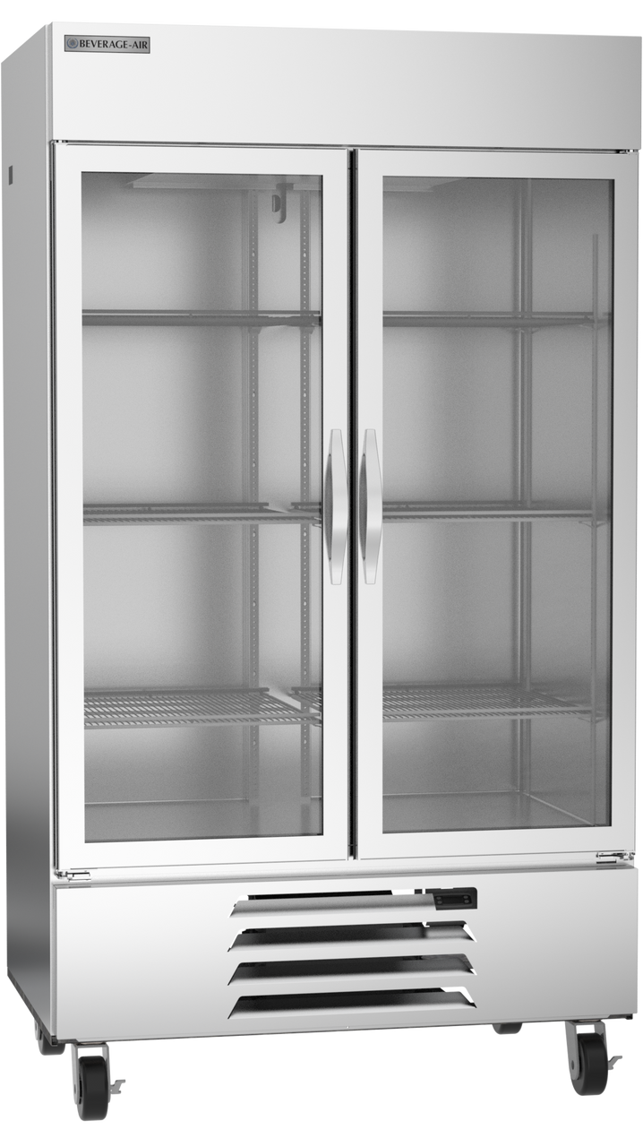 Beverage Air HBF44HC-1-G | 47" Wide 2 Glass Door Bottom Mount Reach-In Freezer Horizon Series