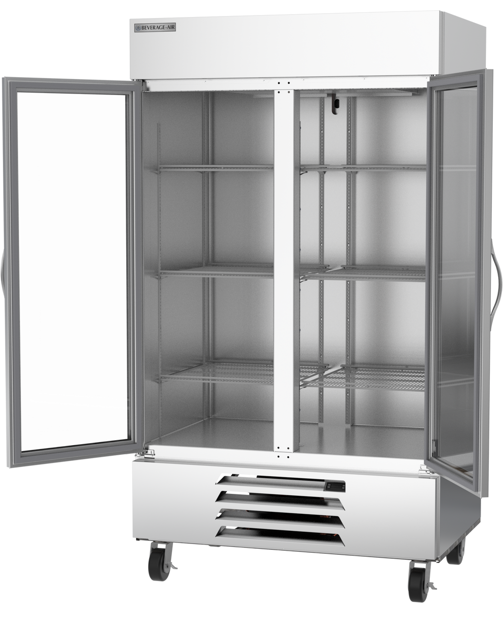 Beverage Air HBF44HC-1-G | 47" Wide 2 Glass Door Bottom Mount Reach-In Freezer Horizon Series