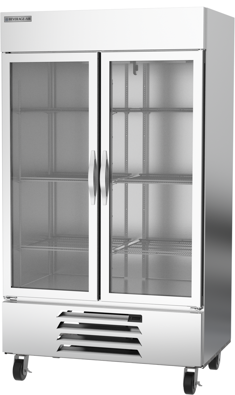 Beverage Air HBF44HC-1-G | 47" Wide 2 Glass Door Bottom Mount Reach-In Freezer Horizon Series