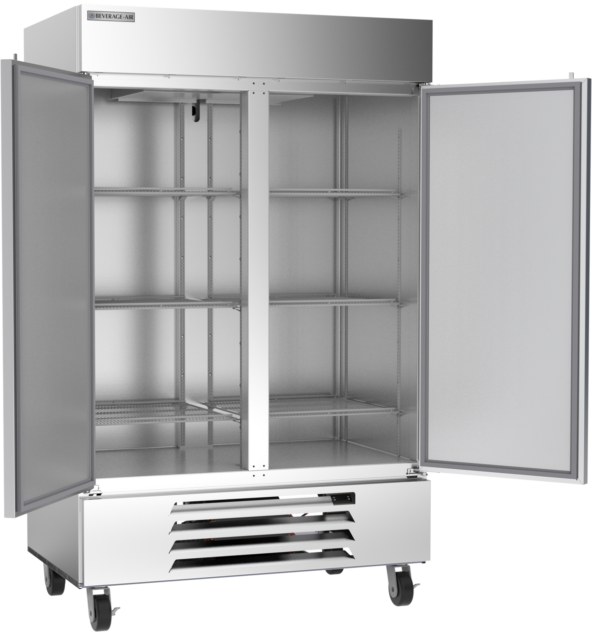 Beverage Air HBF49HC-1 | 52" Wide 2 Door Bottom Mount Reach-In Freezer Horizon Series