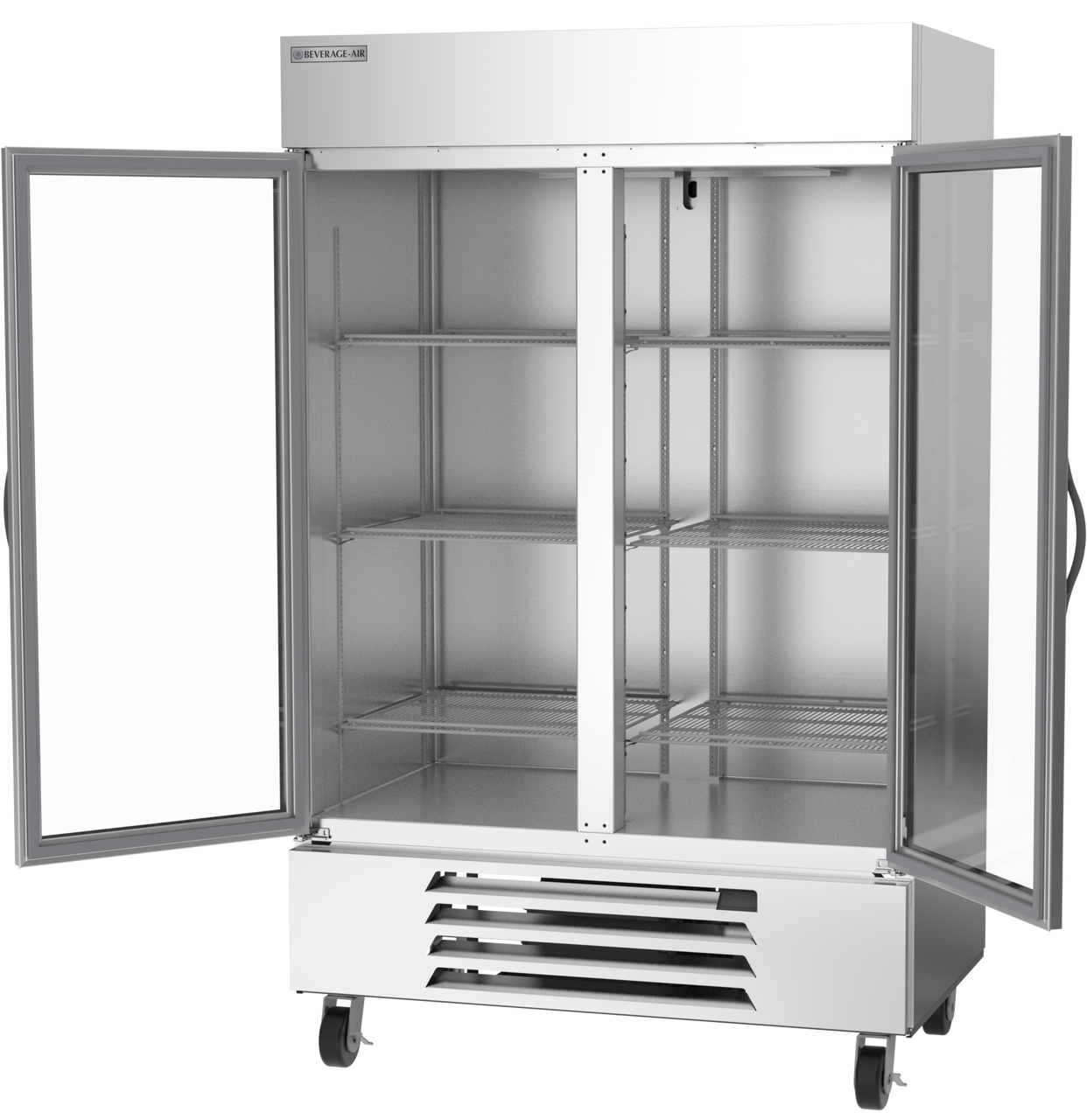 Beverage Air HBF49HC-1-G | 52" Wide 2 Glass Door Bottom Mount Reach-In Freezer Horizon Series