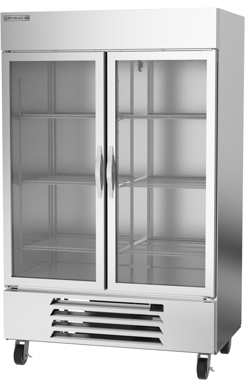 Beverage Air HBF49HC-1-G | 52" Wide 2 Glass Door Bottom Mount Reach-In Freezer Horizon Series