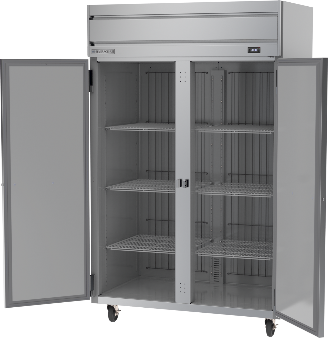 Beverage Air HF2HC-1S | 52" Wide 2 Door Top Mount Reach-In Freezer Horizon Series