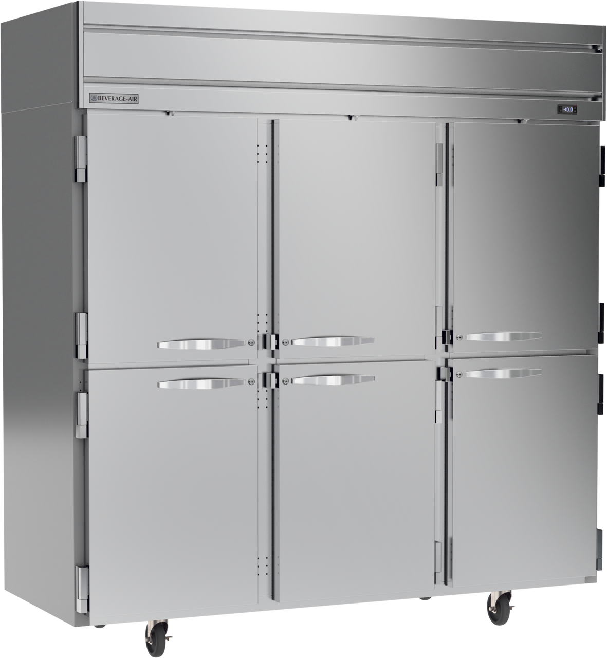 Beverage Air HF3HC-1HS | 78" Wide 6 Door Top Mount Reach-In Freezer Horizon Series