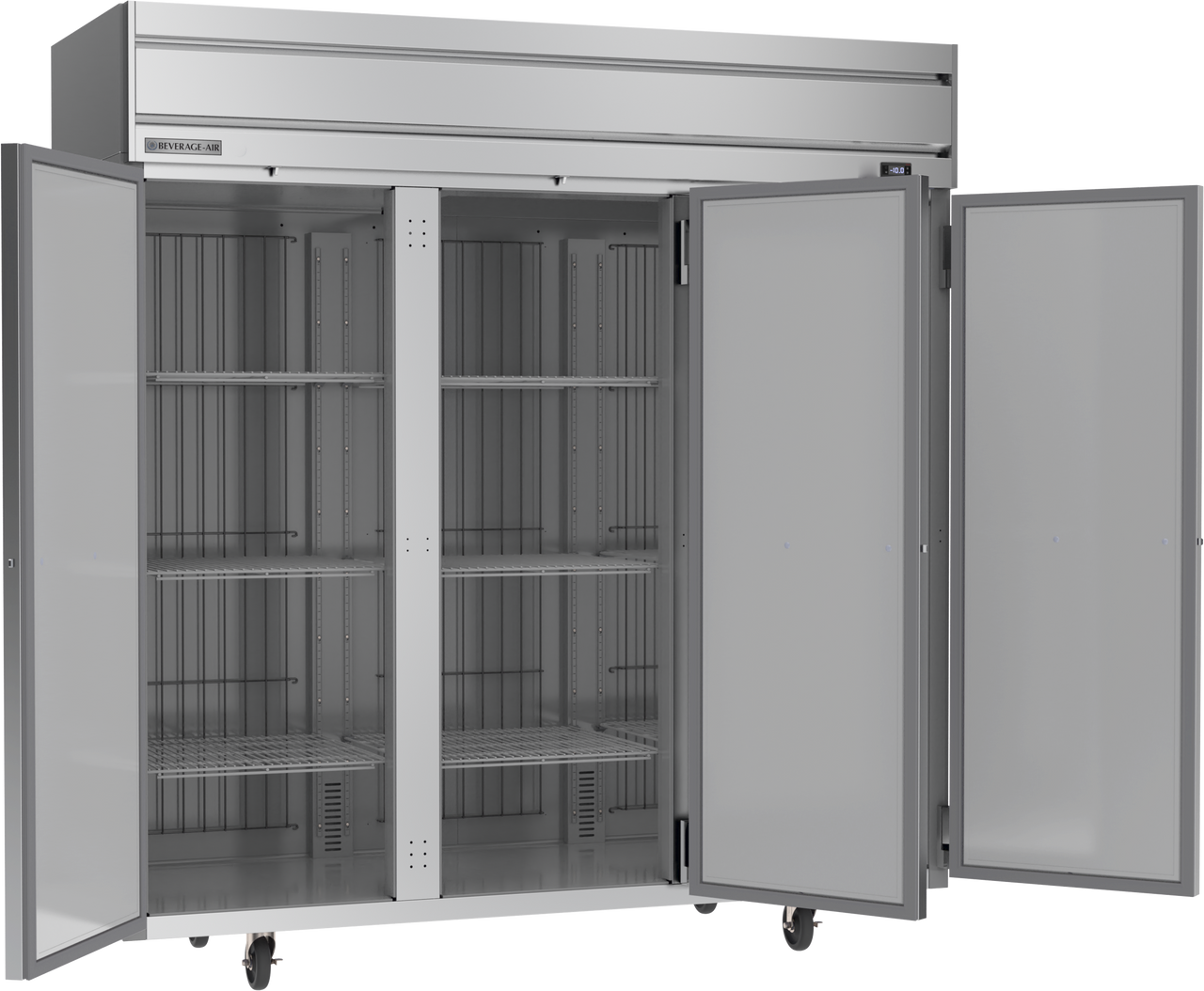 Beverage Air HF3HC-1S | 78" Wide 3 Door Top Mount Reach-In Freezer Horizon Series