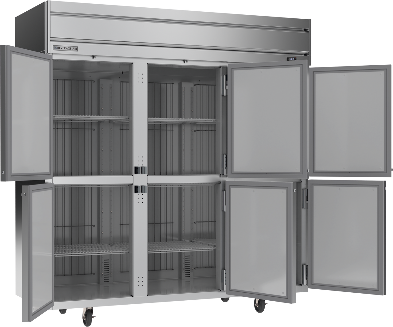 Beverage Air HFP3HC-1HS | 78" Wide 6 Door Top Mount Reach-In Freezer Horizon Series