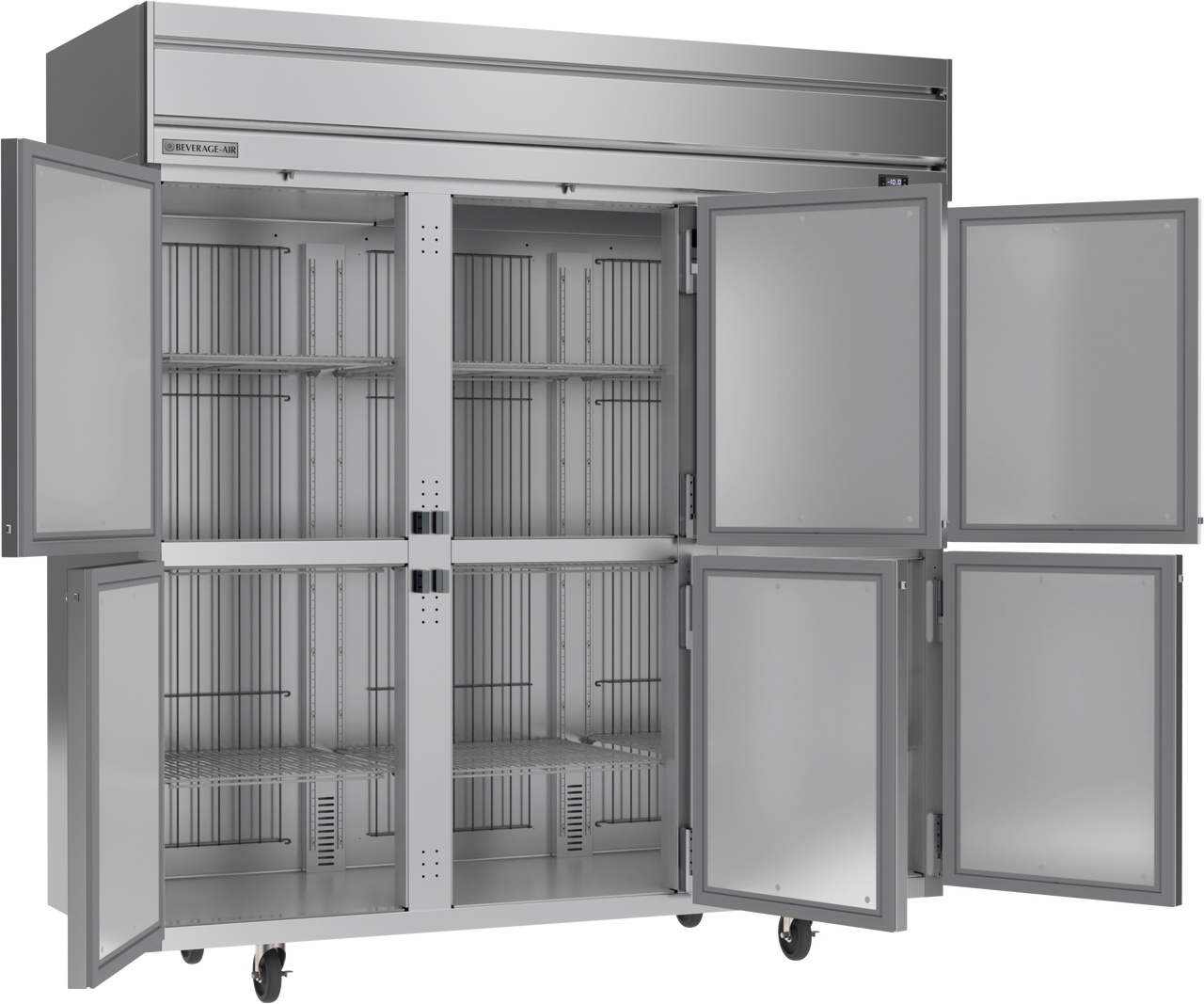 Beverage Air HFS3HC-1HS | 78" Wide 6 Door Top Mount Reach-In Freezer Horizon Series