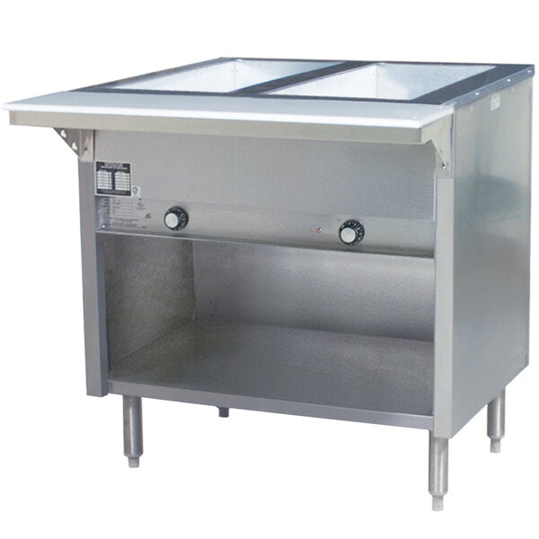 Eagle Group | Two Pan Open Well Stationary Electric Hot Food Table