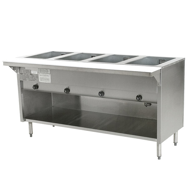 Eagle Group | Four Pan Open Well Stationary Electric Hot Food Table