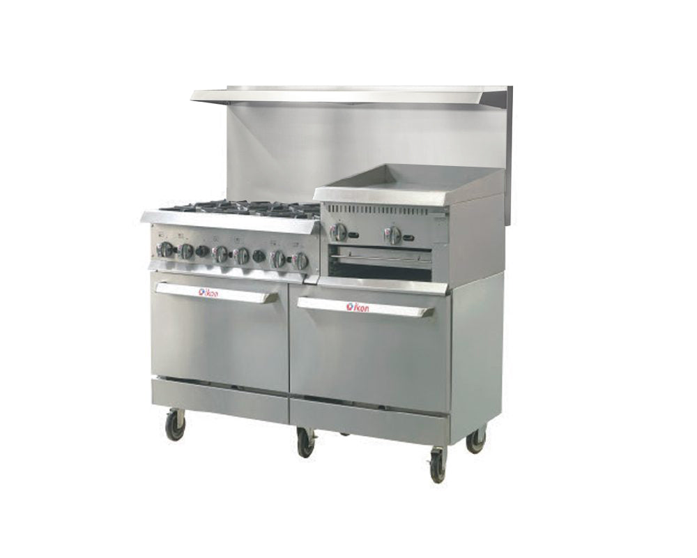 IKON IR-6B-24RG-60 | 60" Wide Gas Range