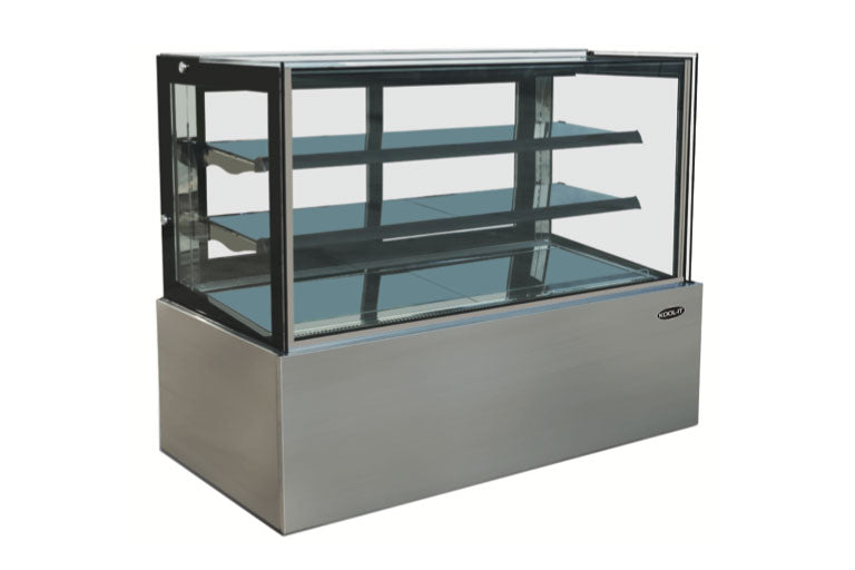 Kool-It KBF-60D | 59" Wide Flat Glass Non-Refrigerated Dry Display Case