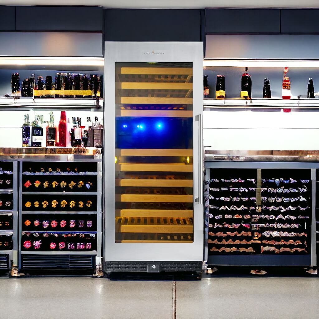 KingsBottle | 24" Wide Dual Zone 100 Bottle Wine Fridge