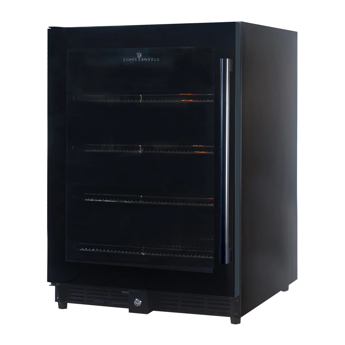 KingsBottle | 24" Wide Single Zone Undercounter 203 Can/98 Bottle Beverage Fridge