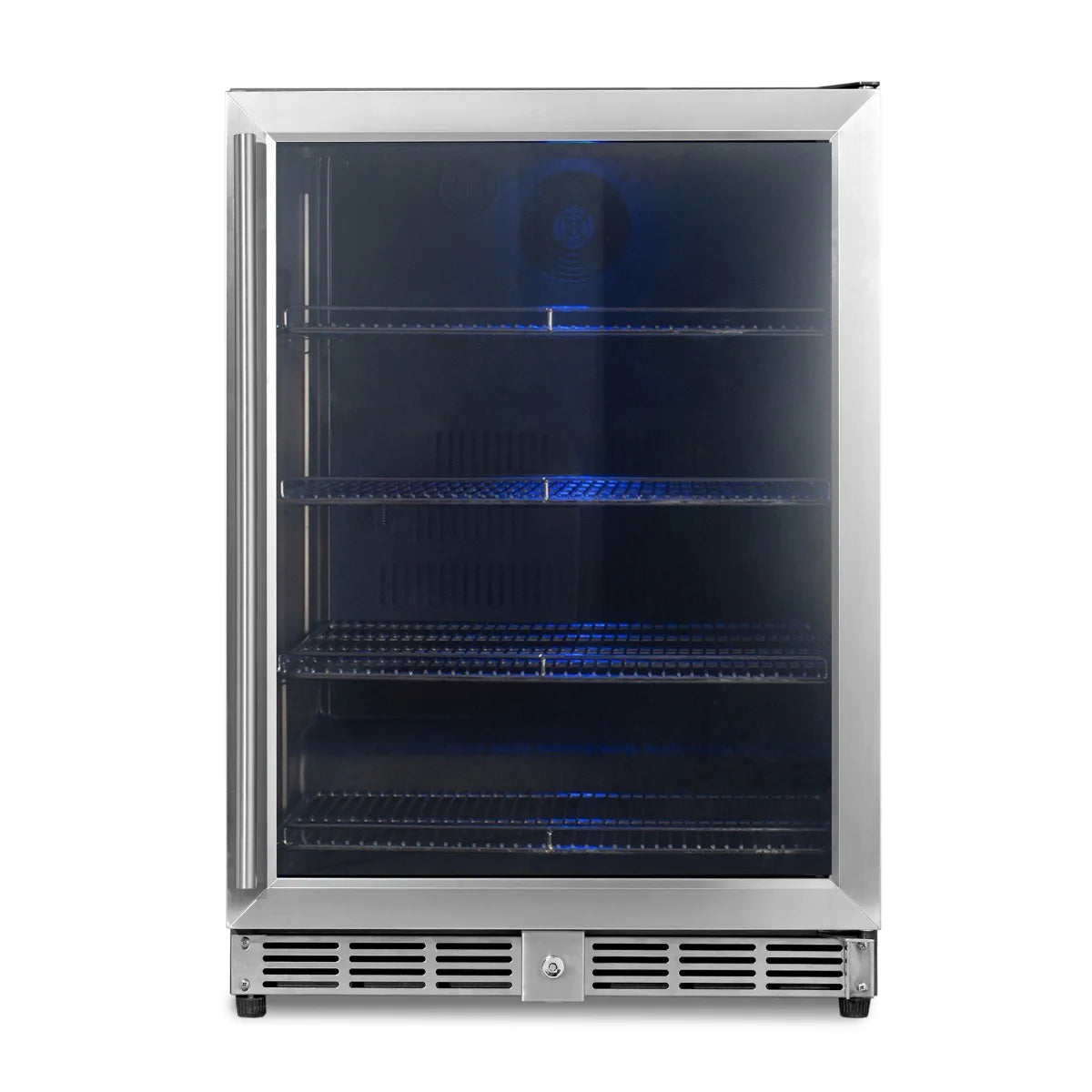 KingsBottle | 24" Wide Single Zone Undercounter 203 Can/98 Bottle Beverage Fridge