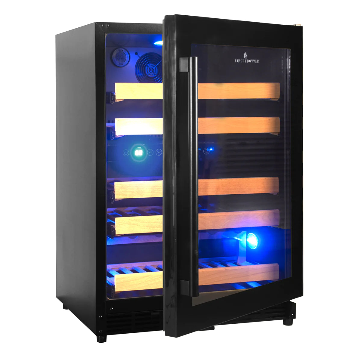 KingsBottle | 24" Wide Dual Zone 44 Bottle Wine Fridge