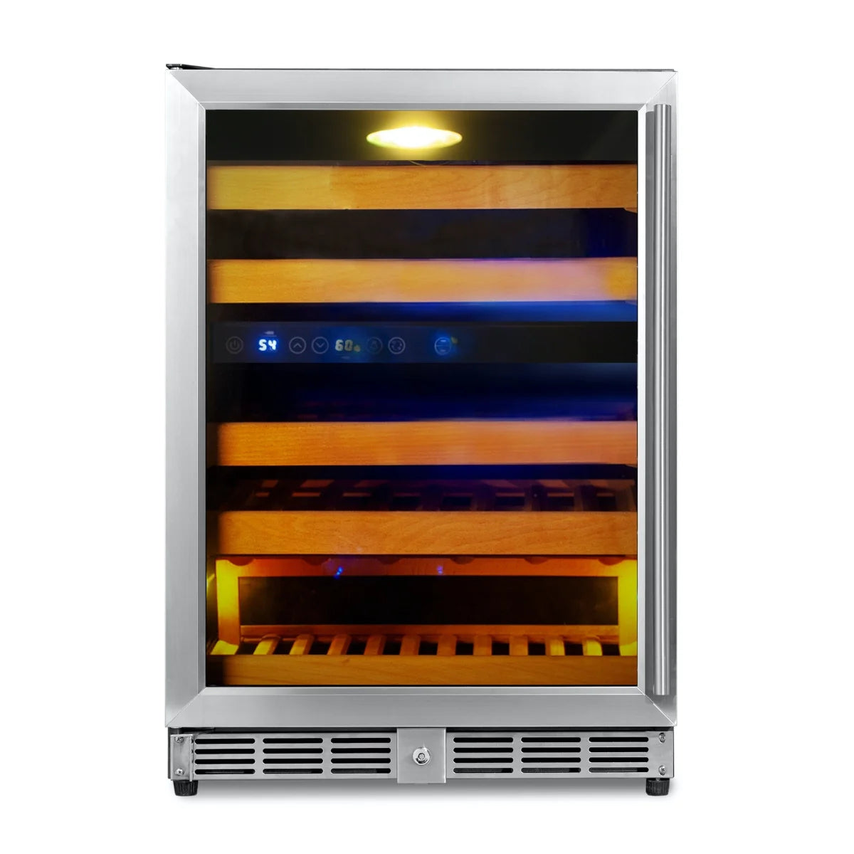 KingsBottle | 24" Wide Dual Zone 44 Bottle Wine Fridge