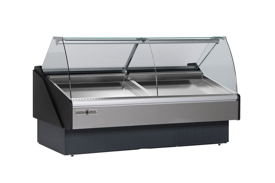 Hydra-Kool KFM-SC-100-R | 101" Wide Remote Curved Glass Seafood Display Case