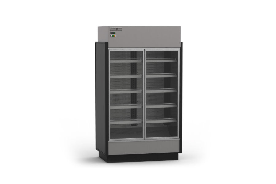 Hydra-Kool KGV-MR-2-S | 52" Wide Self Contained 2 Door Grab-N-Go High Volume Merchandiser Refrigerator