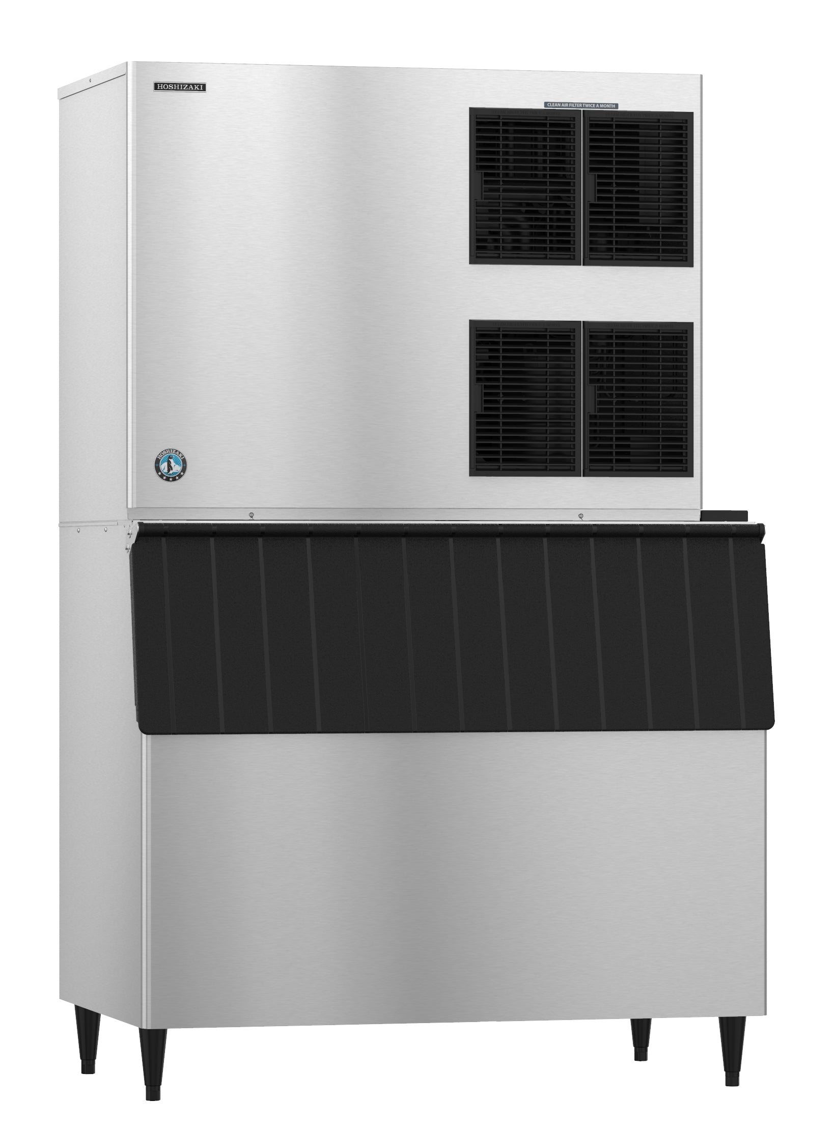 Hoshizaki KM-1900SAJ3 | 48" Wide 3 Phase Stackable Air-Cooled Crescent Cuber Ice Maker (Bin Sold Separately)