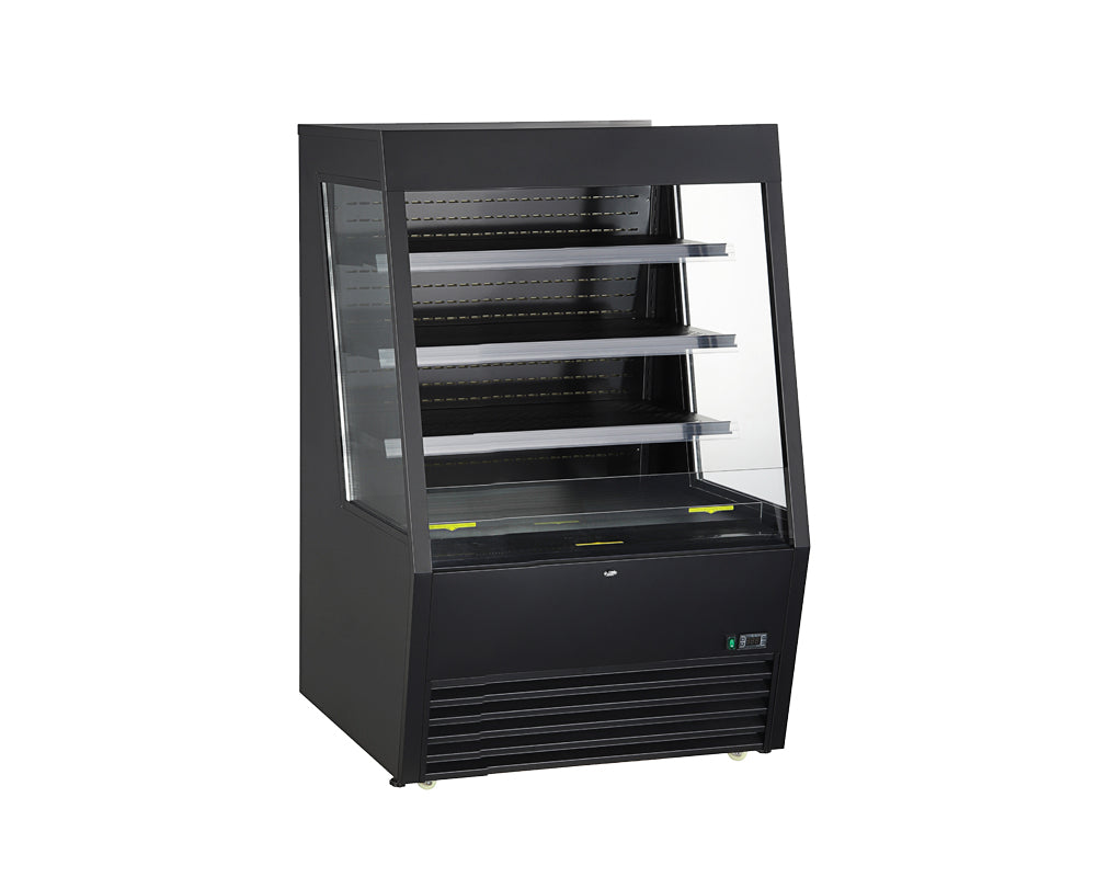 Kool-It KOM-36XBK | 36" Wide Black Open Display Case