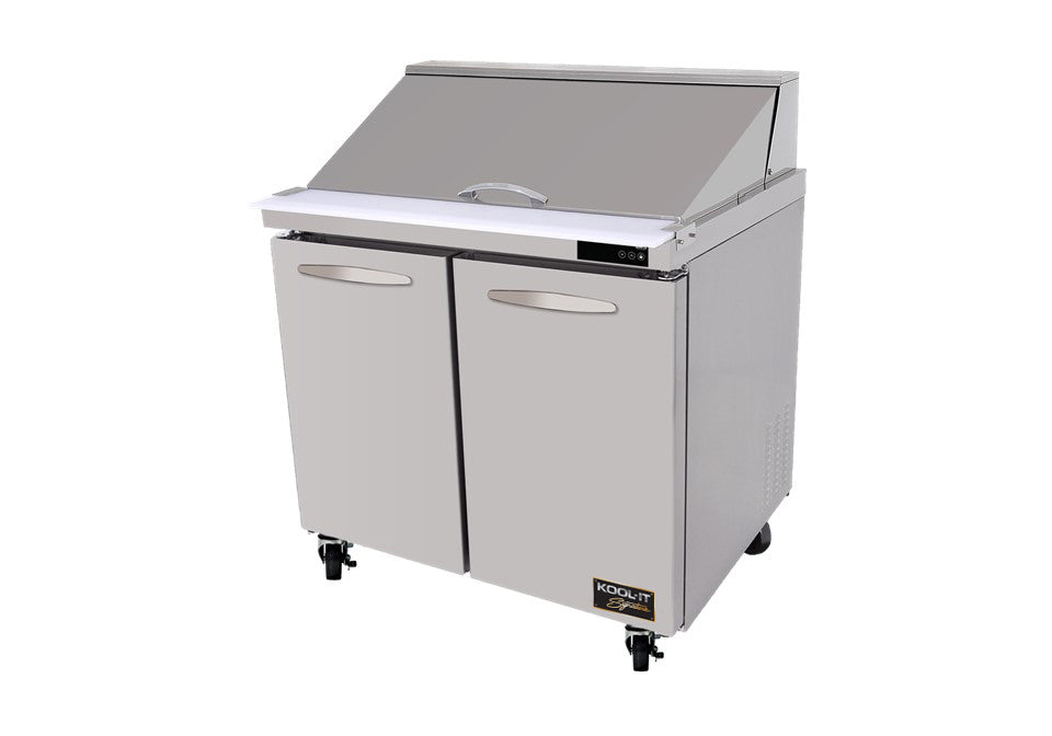 Kool-It KSTM-36-2 | 36" Wide 2 Door Mega Top Sandwich Prep Table