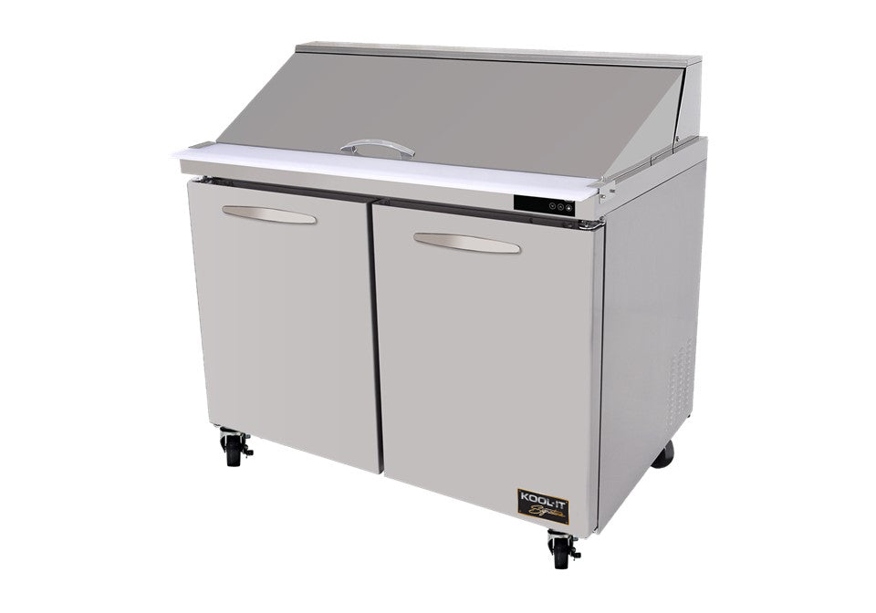 Kool-It KSTM-48-2 | 48" Wide 2 Door Mega Top Sandwich Prep Table