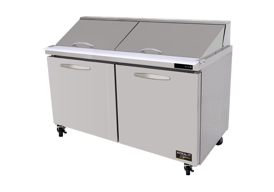 Kool-It KSTM-60-2 | 60" Wide 2 Door Mega Top Sandwich Prep Table