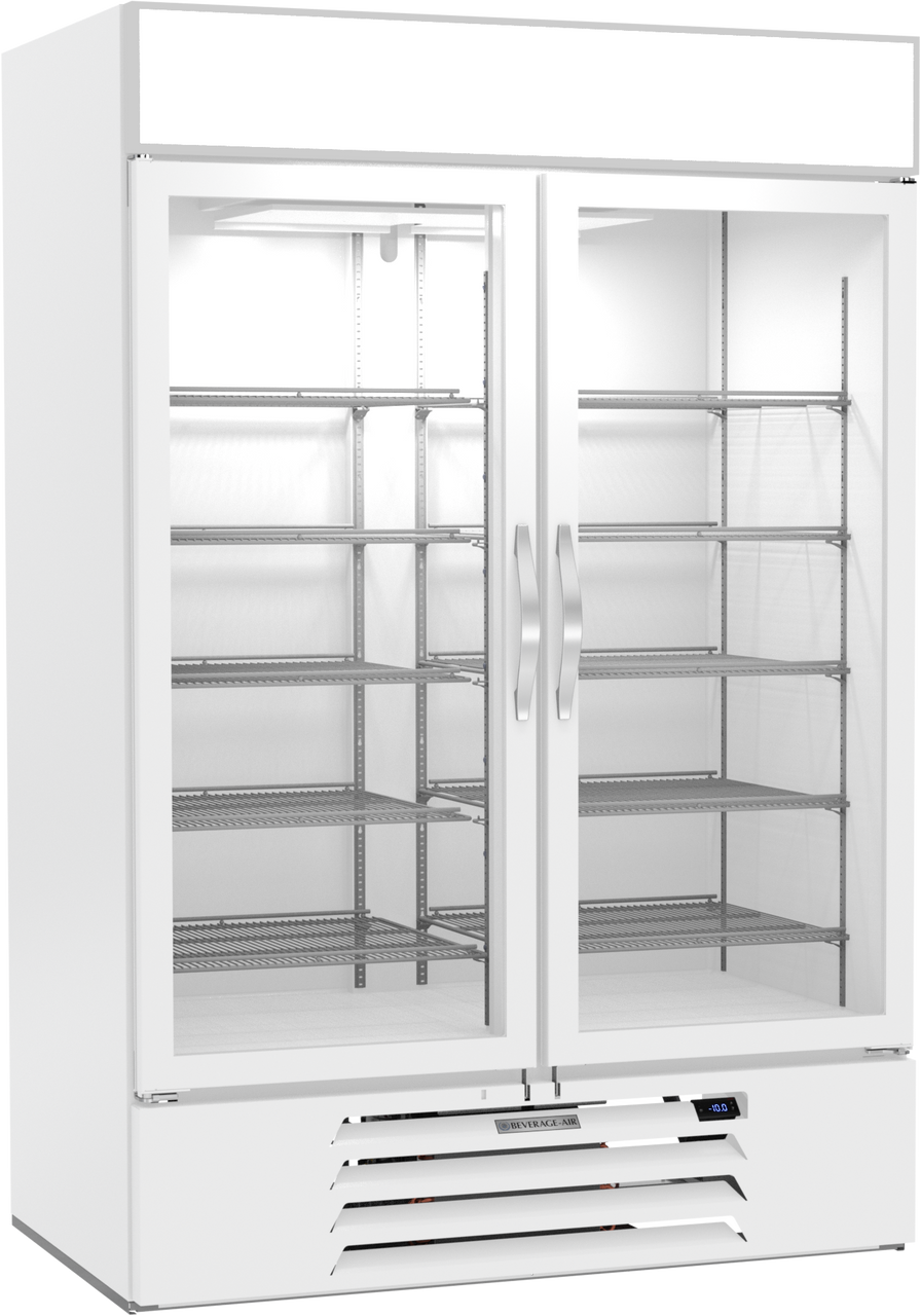 Beverage Air | 52" Wide 2 IQ Glass Door Merchandiser Freezer MarketMax Series