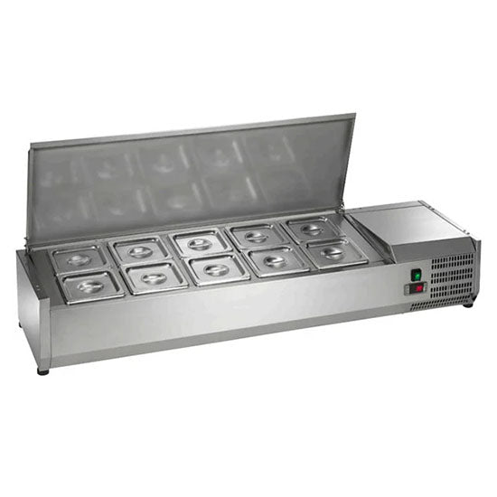 Arctic Air ACP55 | 55" Wide 10 Pan Countertop Refrigerated Prep Table