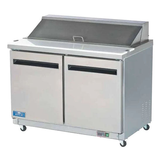 Arctic Air AMT48R | 48" Wide 2 Door Mega Top Sandwich Prep Table