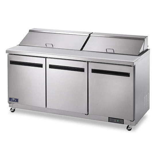 Arctic Air AST72R | 72" Wide 3 Door Sandwich Prep Table