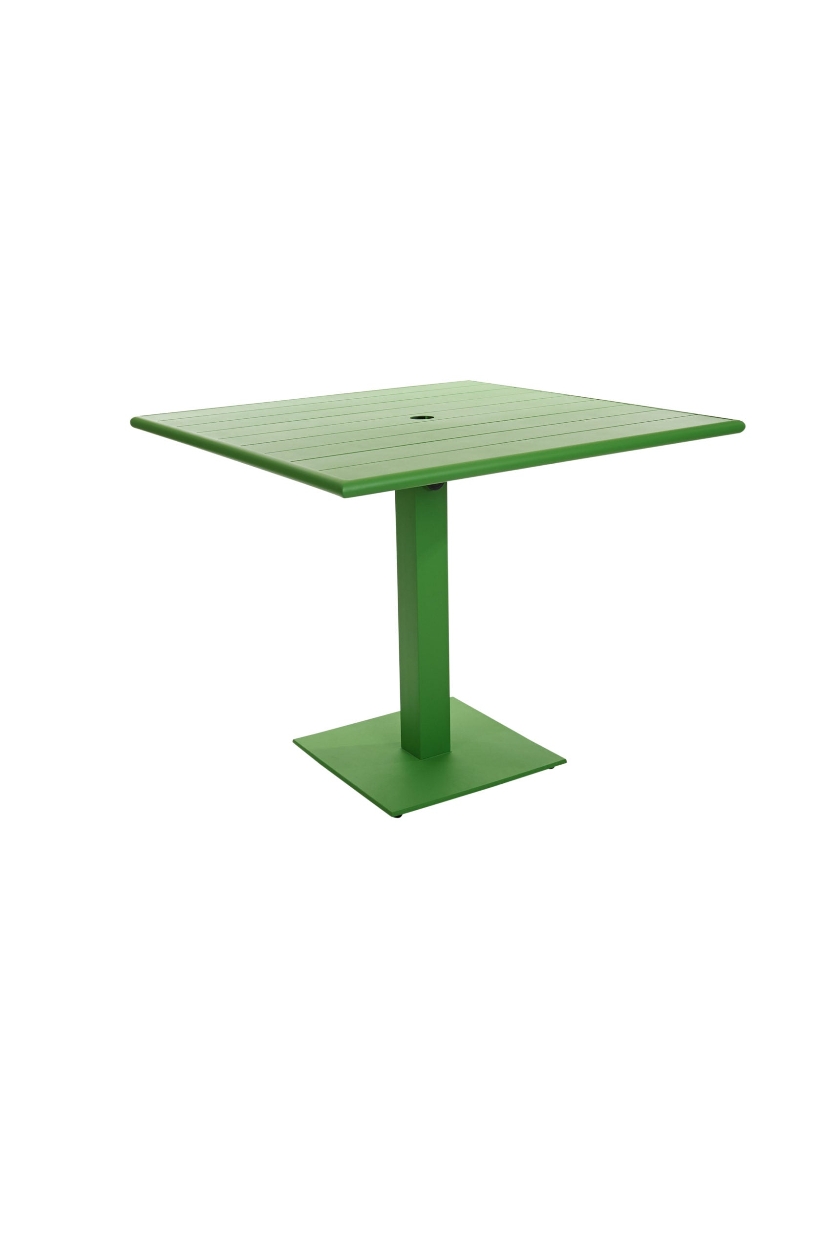 BFM Seating 24"x32" Beachcomber-Margate Outdoor / Indoor Dining Height Table w/ Square Base