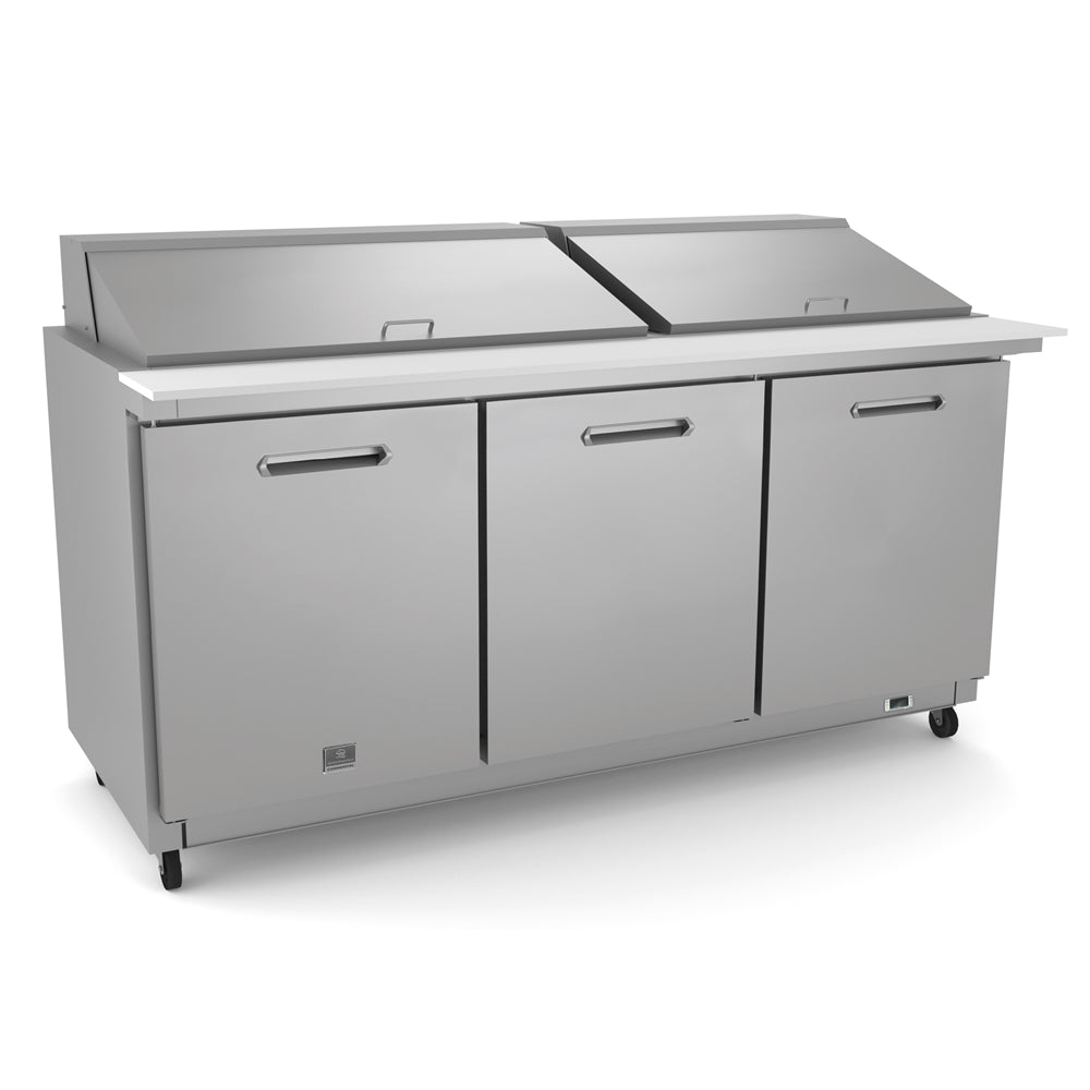 Kelvinator KCHMT70.30 | 70" Wide 3 Door Mega Top Sandwich/Pizza Prep Table