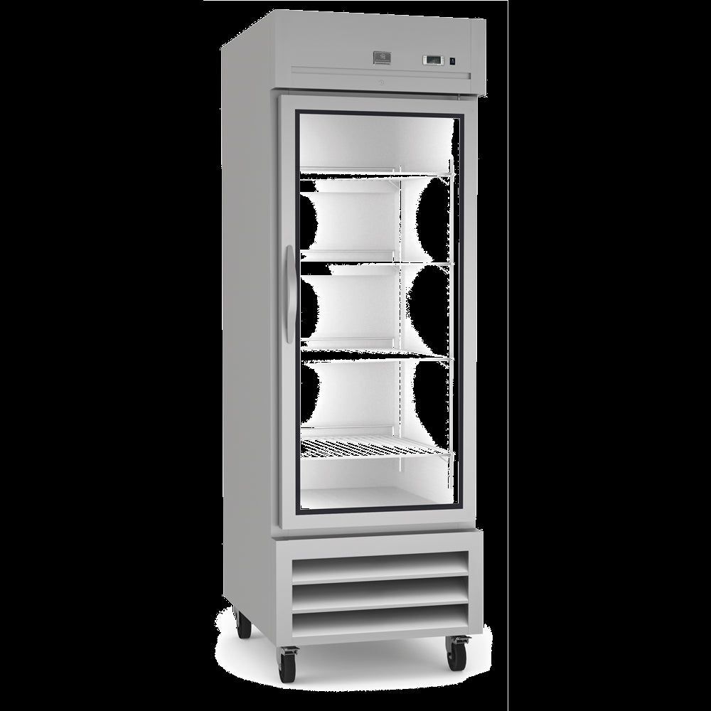 Kelvinator KCHRI27R1GDR | 27" Wide 1 Glass Door Bottom Mount Reach-In Refrigerator