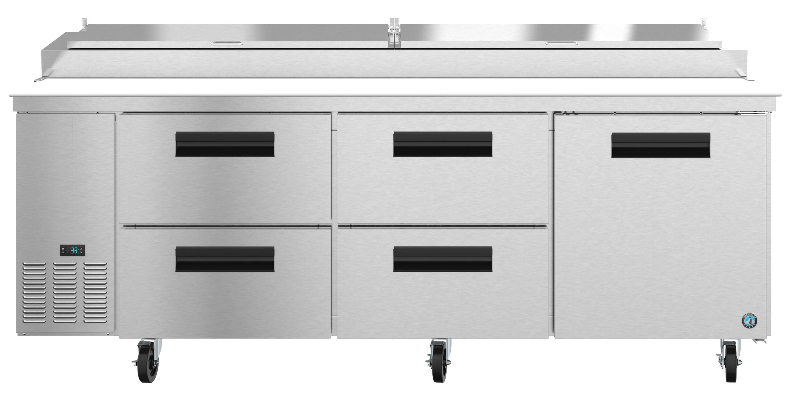 Hoshizaki PR93A-D4 | 93" Wide 4 Drawer Pizza Prep Table