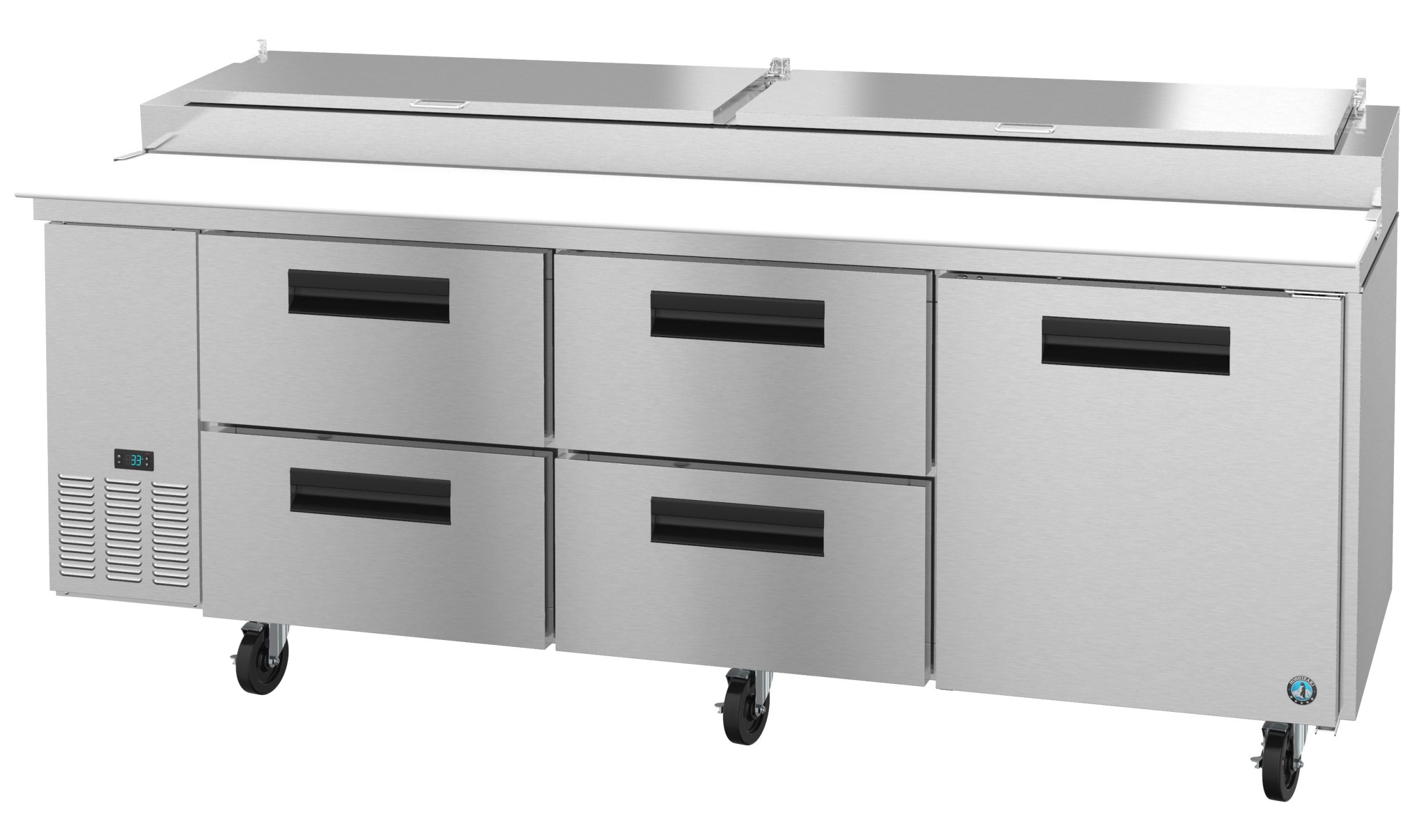 Hoshizaki PR93A-D4 | 93" Wide 4 Drawer Pizza Prep Table