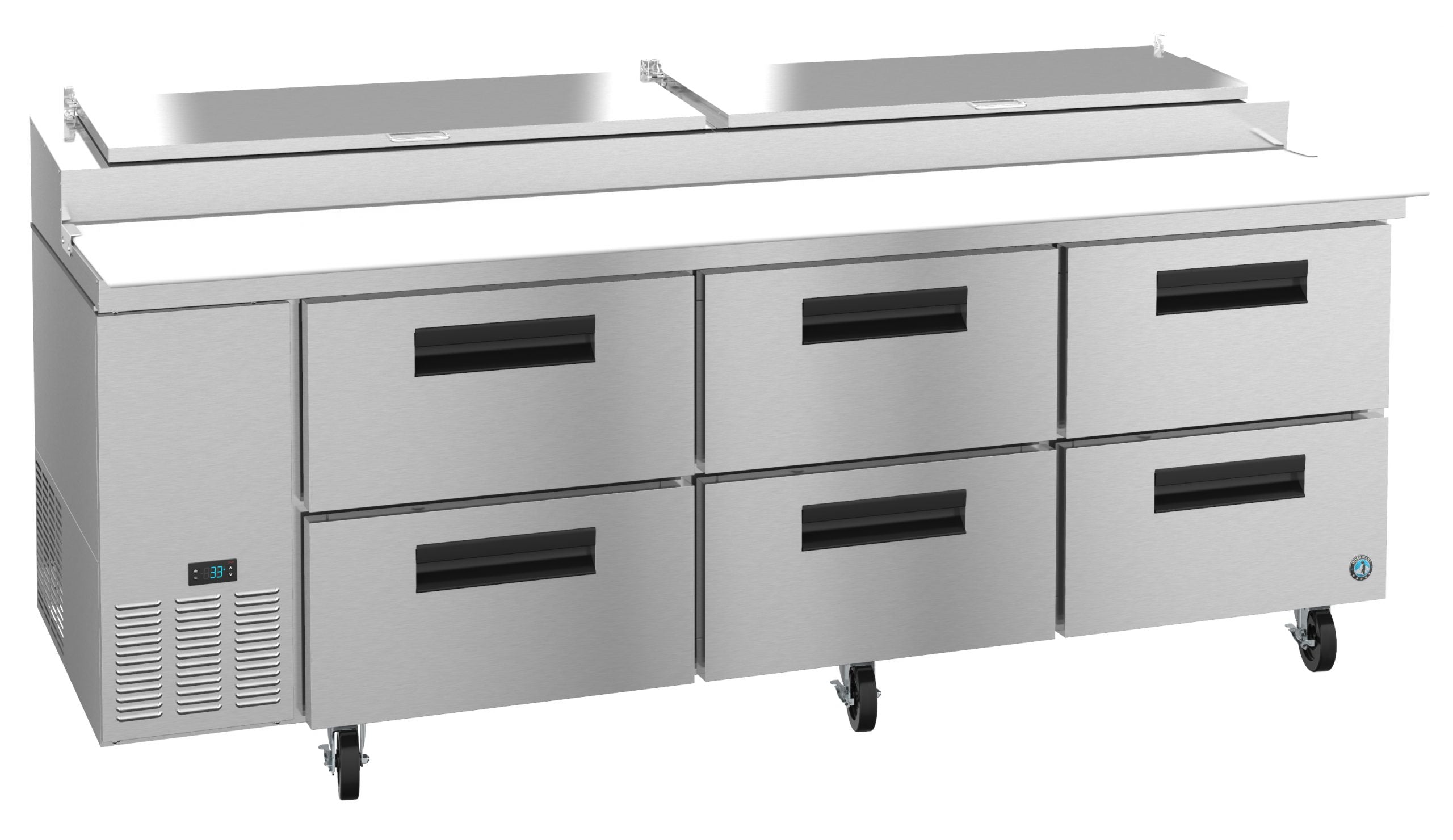 Hoshizaki PR93A-D6 | 93" Wide 6 Drawer Pizza Prep Table