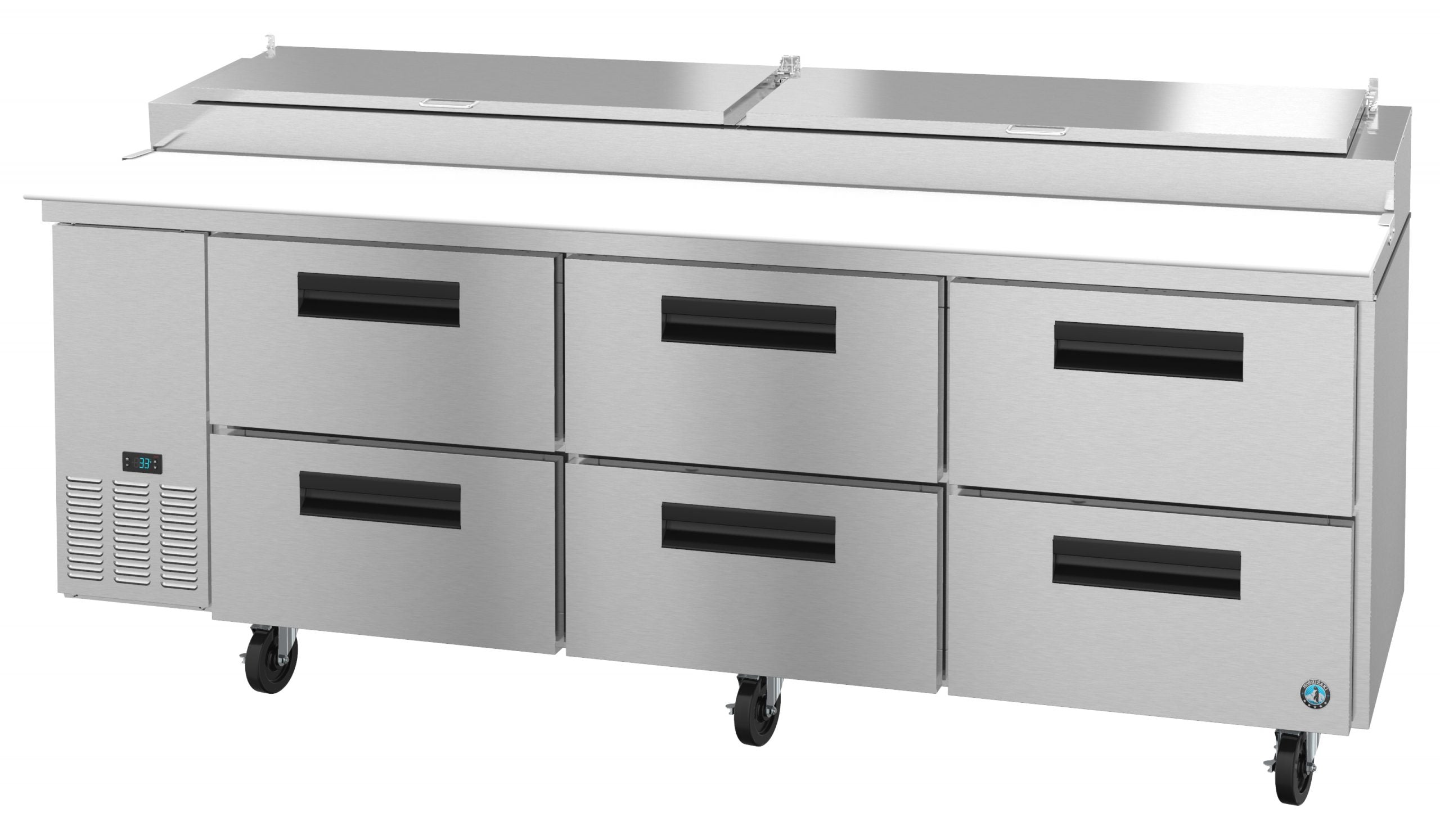 Hoshizaki PR93A-D6 | 93" Wide 6 Drawer Pizza Prep Table