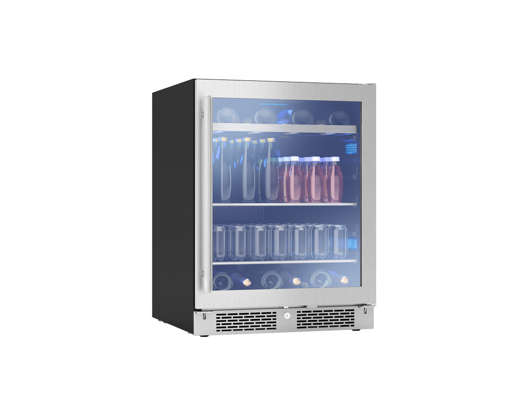 Zephyr - 24" Wide | ADA Compliant | Single Zone | 112 Can/7 Bottle Beverage Fridge